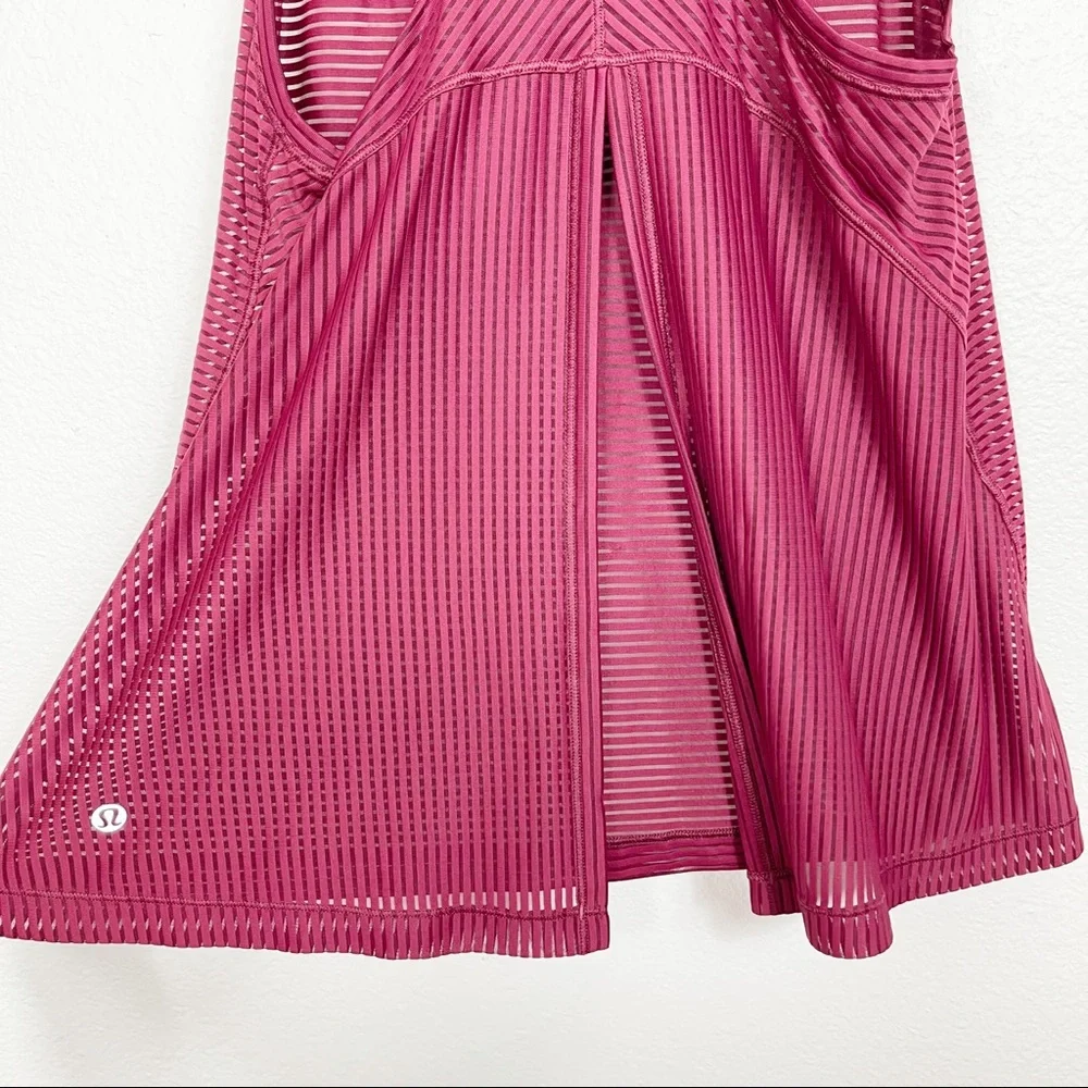 Lululemon Miles Ahead Tank Ruby‎ Wine Red 4